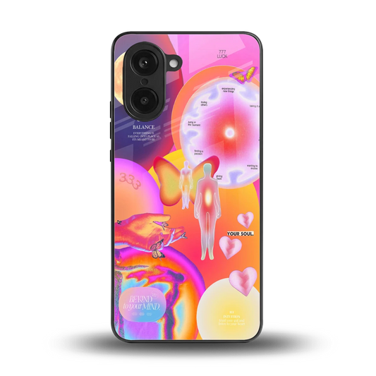 Cosmic Trinity back phone cover | glass case for oneplus nord ce5 5g