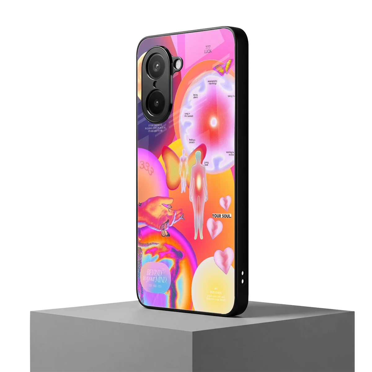 Cosmic Trinity oneplus nord ce5 5g mobile cover | shockproof glass phone case