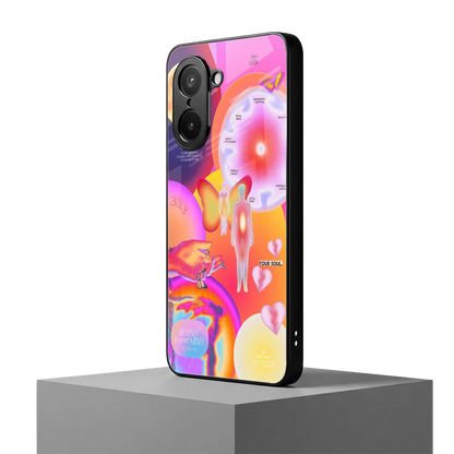 Cosmic Trinity oneplus nord ce5 5g mobile cover | shockproof glass phone case