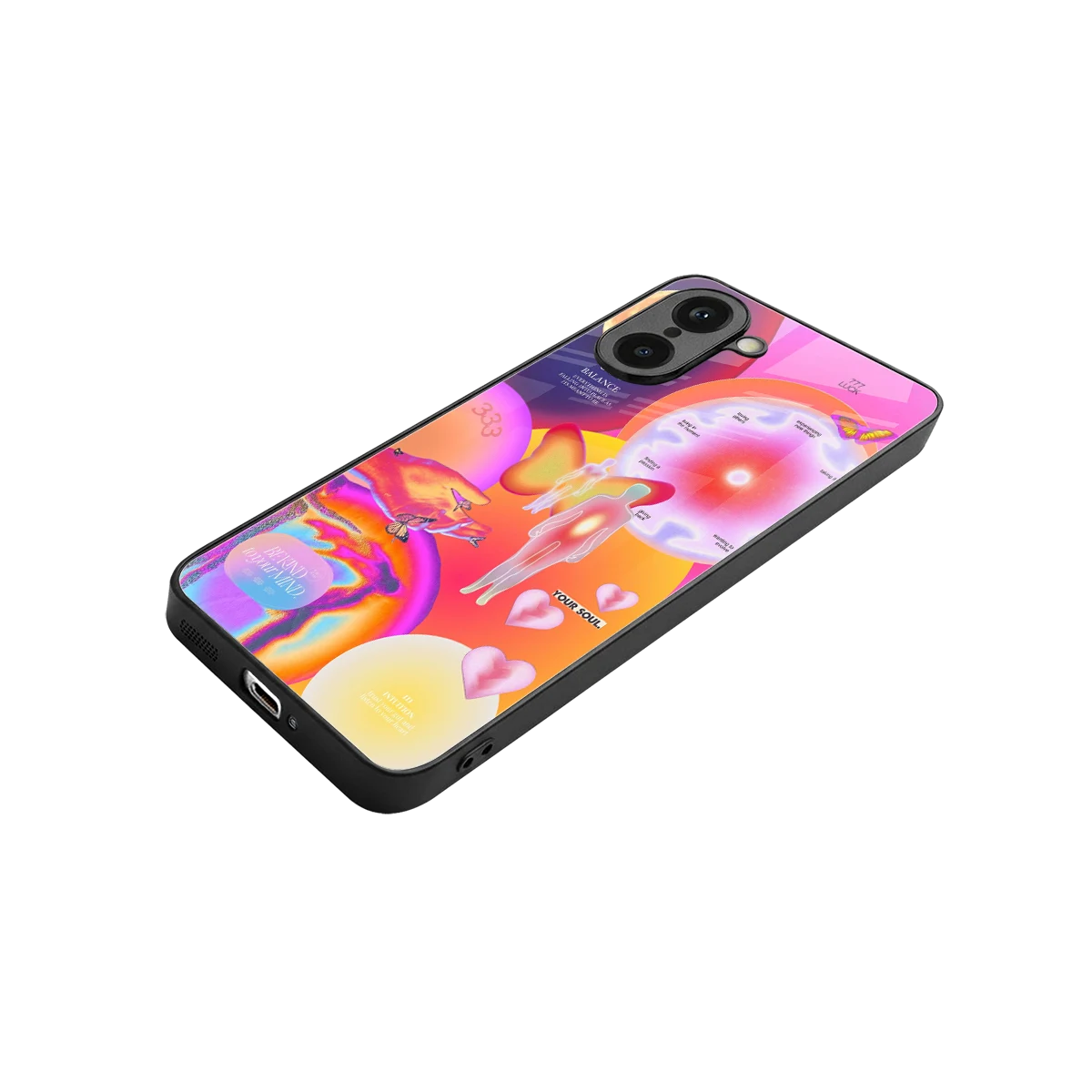 Cosmic Trinity stylish phone case for oneplus nord ce5 5g | glossy glass and slim fit