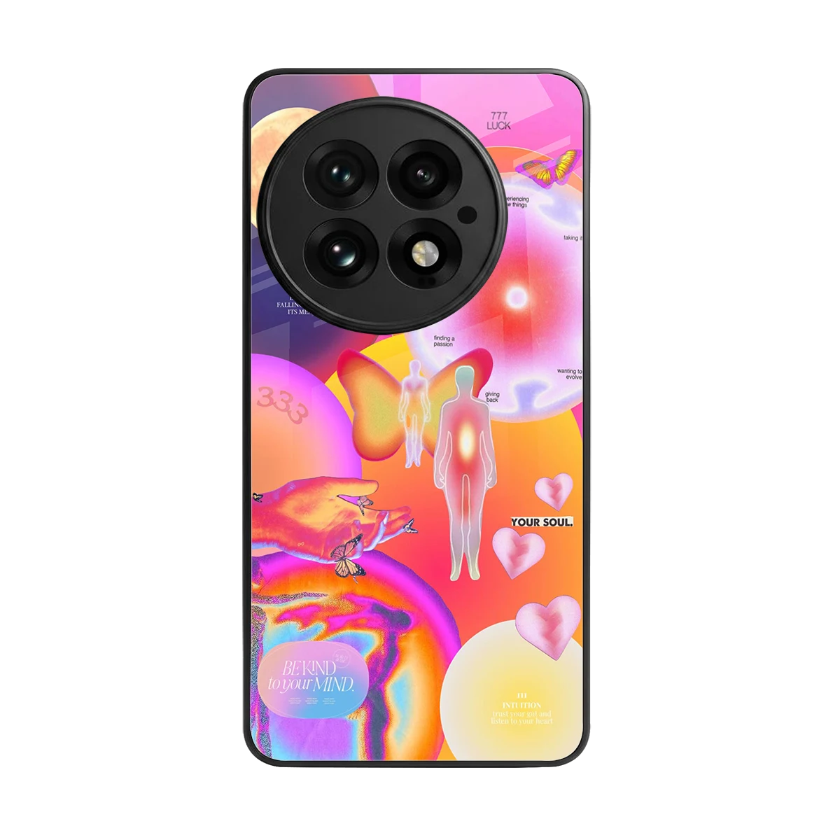 Cosmic Trinity back phone cover | glass case for oneplus 13