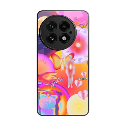 Cosmic Trinity back phone cover | glass case for oneplus 13