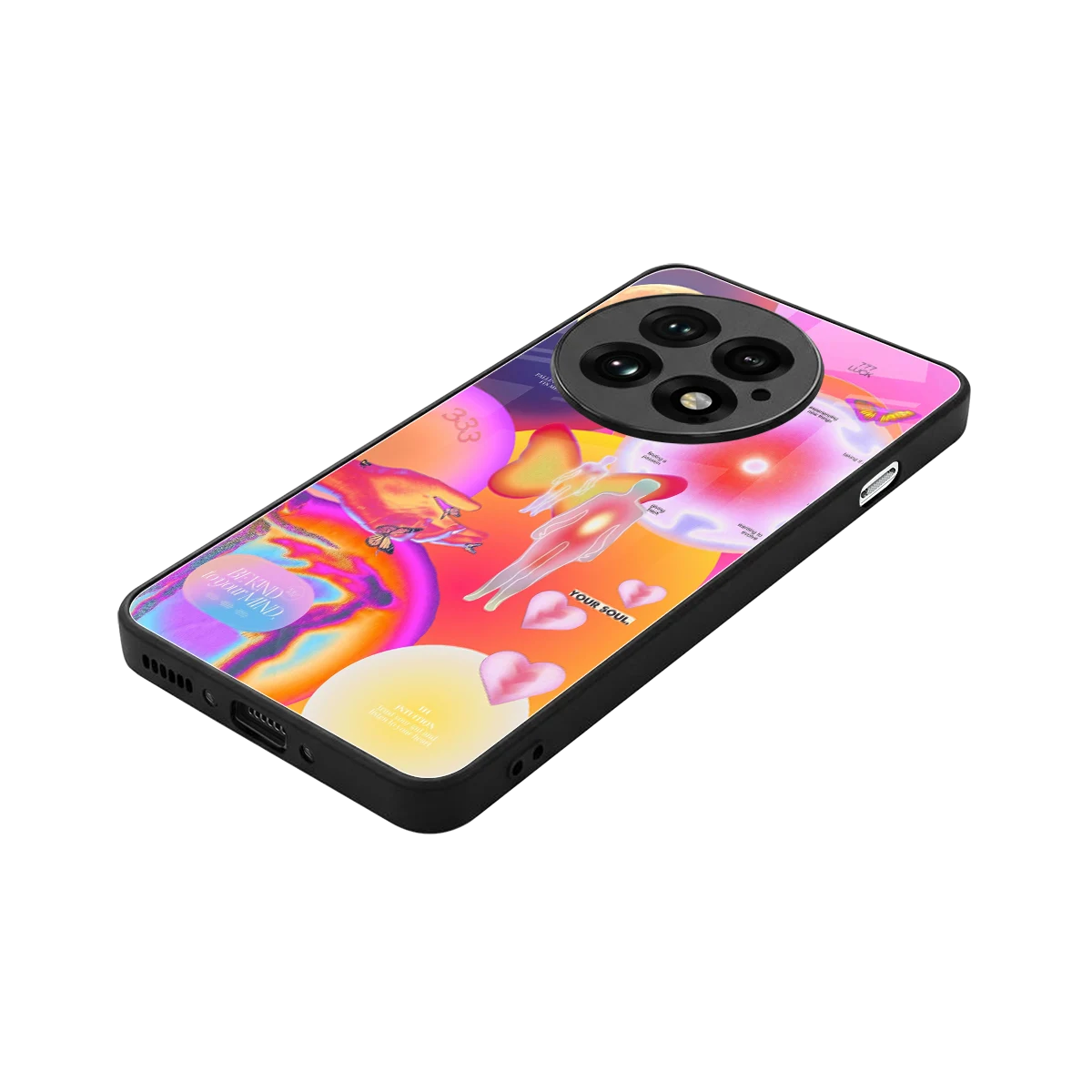 Cosmic Trinity stylish phone case for oneplus 13 | glossy glass and slim fit
