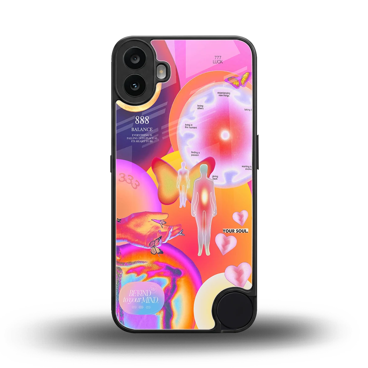 Cosmic Trinity back phone cover | glass case for cmf nothing phone 1