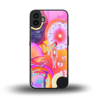 Cosmic Trinity back phone cover | glass case for cmf nothing phone 1