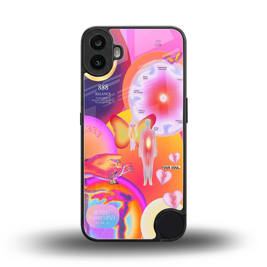 Cosmic Trinity back phone cover | glass case for cmf nothing phone 1