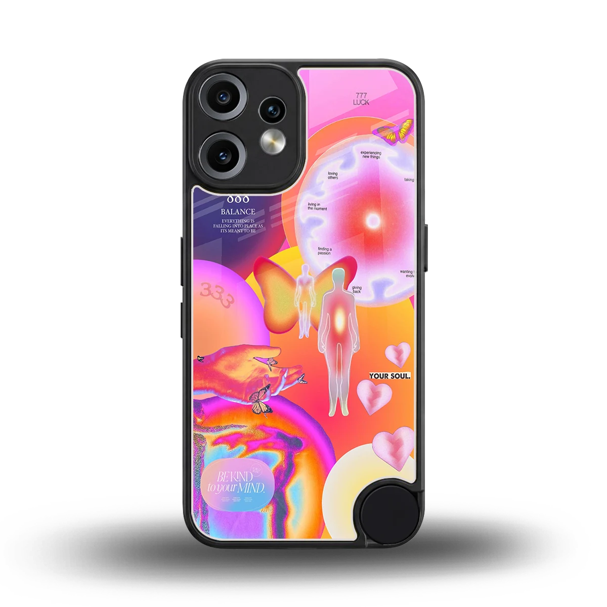 Cosmic Trinity back phone cover | glass case for cmf nothing phone 2 pro