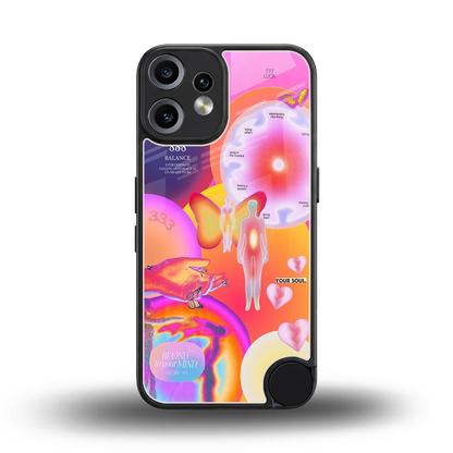 Cosmic Trinity back phone cover | glass case for cmf nothing phone 2 pro