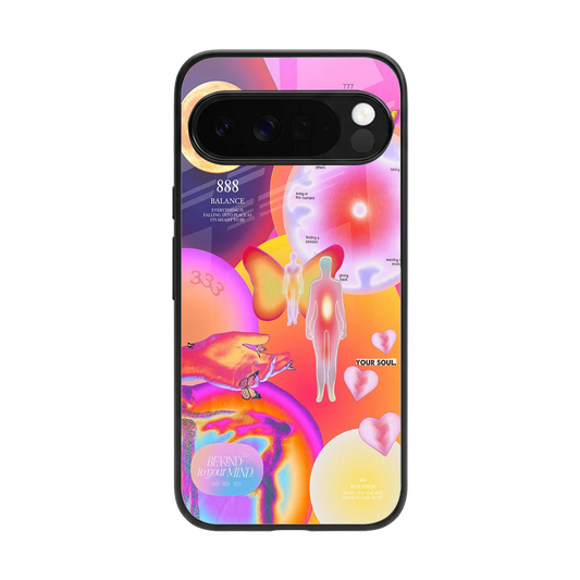 Cosmic Trinity back phone cover | glass case for google pixel 10 pro xl