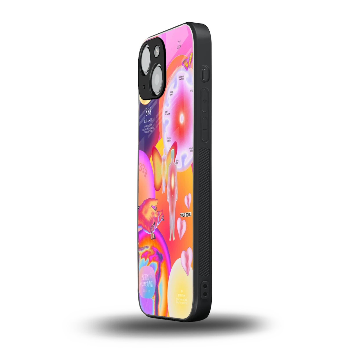 Cosmic Trinity iphone 13 mini mobile cover | shockproof glass phone case
