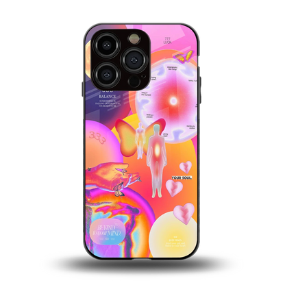 Cosmic Trinity back phone cover | glass case for iphone 13 pro