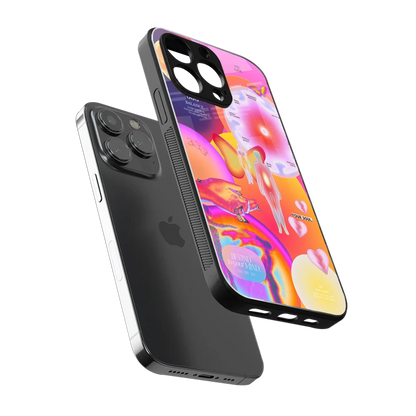 Cosmic Trinity sleek iphone 13 pro cover with tempered glass back and TPU edges