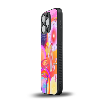 Cosmic Trinity iphone 15 pro mobile cover | shockproof glass phone case
