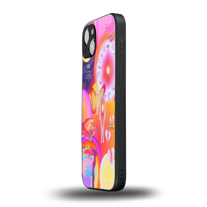 Cosmic Trinity iphone 15 mobile cover | shockproof glass phone case