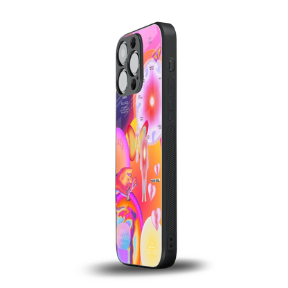 Cosmic Trinity iphone 16 pro mobile cover | shockproof glass phone case
