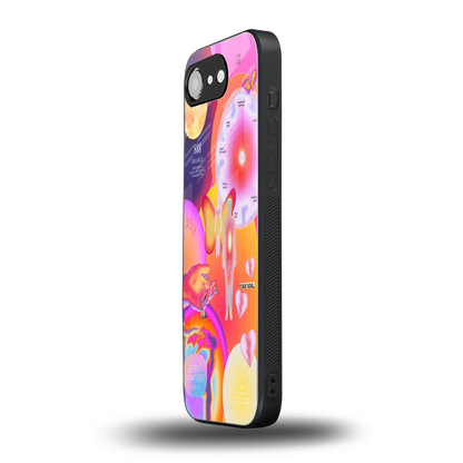 Cosmic Trinity iphone 16e mobile cover | shockproof glass phone case
