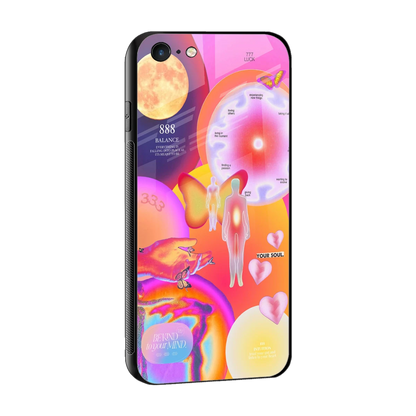 Cosmic Trinity sleek iphone 6s plus cover with tempered glass back and TPU edges