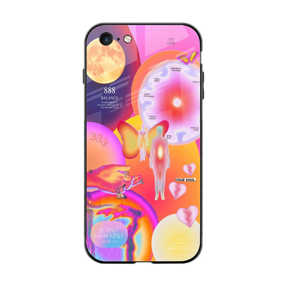 Cosmic Trinity back phone cover | glass case for iphone 6s plus