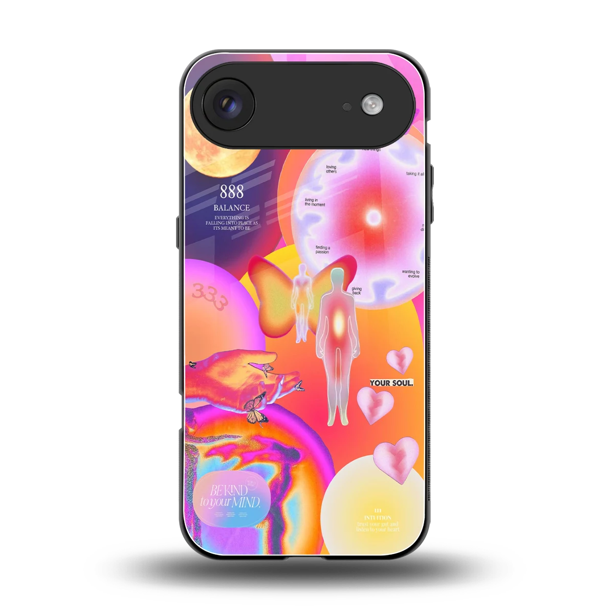 Cosmic Trinity back phone cover | glass case for iphone air
