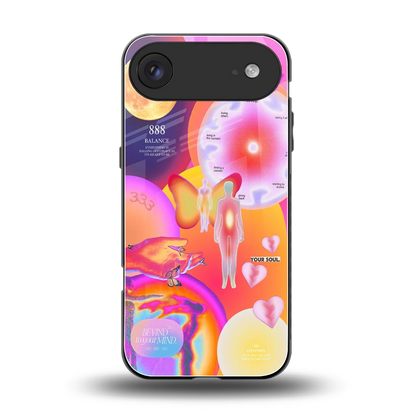 Cosmic Trinity back phone cover | glass case for iphone air