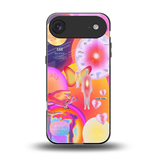 Cosmic Trinity back phone cover | glass case for iphone air