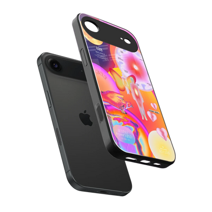 Cosmic Trinity sleek iphone air cover with tempered glass back and TPU edges