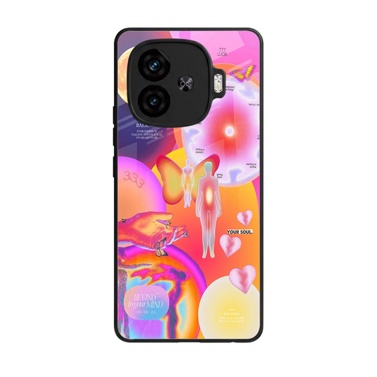 Cosmic Trinity back phone cover | glass case for iqoo neo 10r 5g