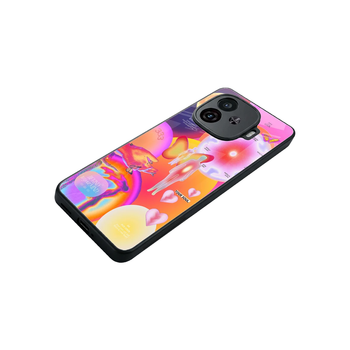 Cosmic Trinity stylish phone case for iqoo neo 10r 5g | glossy glass and slim fit