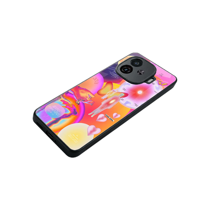 Cosmic Trinity stylish phone case for iqoo neo 10r 5g | glossy glass and slim fit