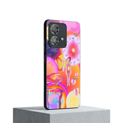 Cosmic Trinity motorola edge 40 neo 5g mobile cover | shockproof glass phone case