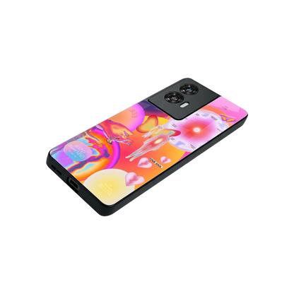 Cosmic Trinity stylish phone case for motorola edge 50 fusion | glossy glass and slim fit