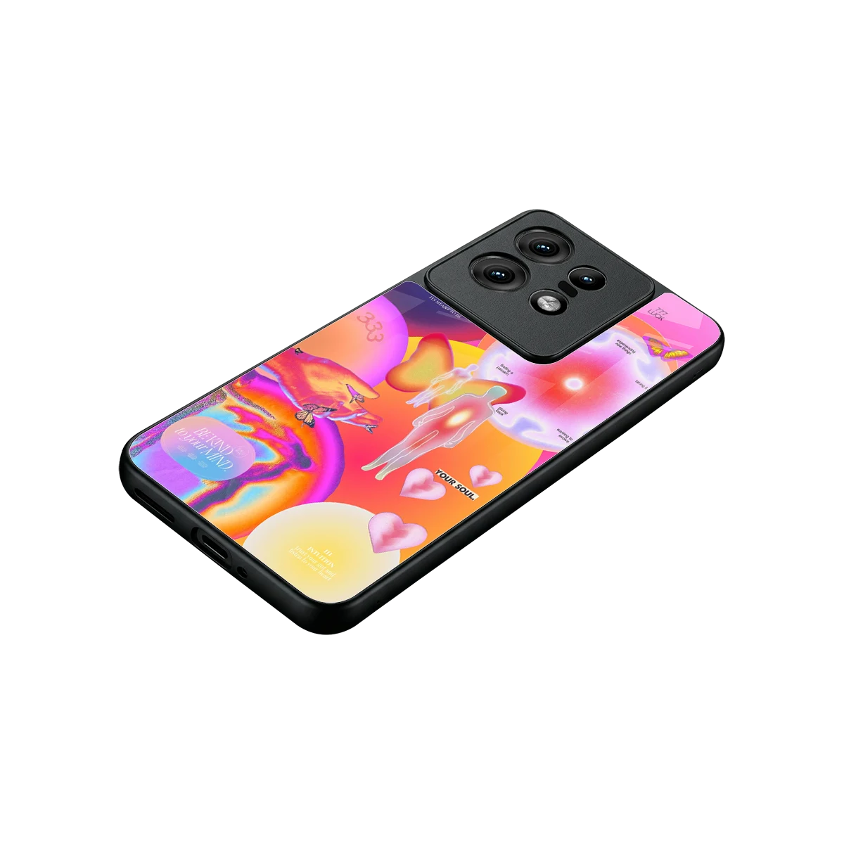 Cosmic Trinity stylish phone case for motorola edge 50 pro | glossy glass and slim fit