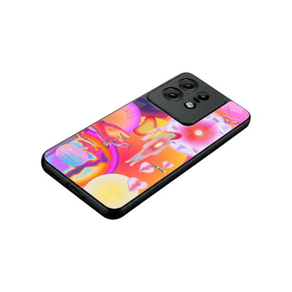 Cosmic Trinity stylish phone case for motorola edge 50 pro | glossy glass and slim fit