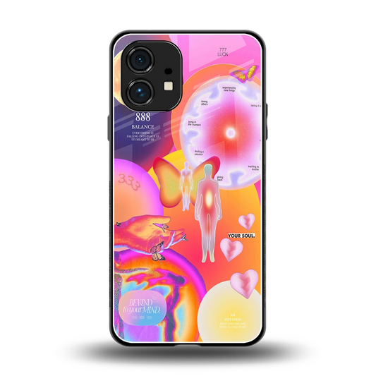 Cosmic Trinity back phone cover | glass case for nothing phone 1