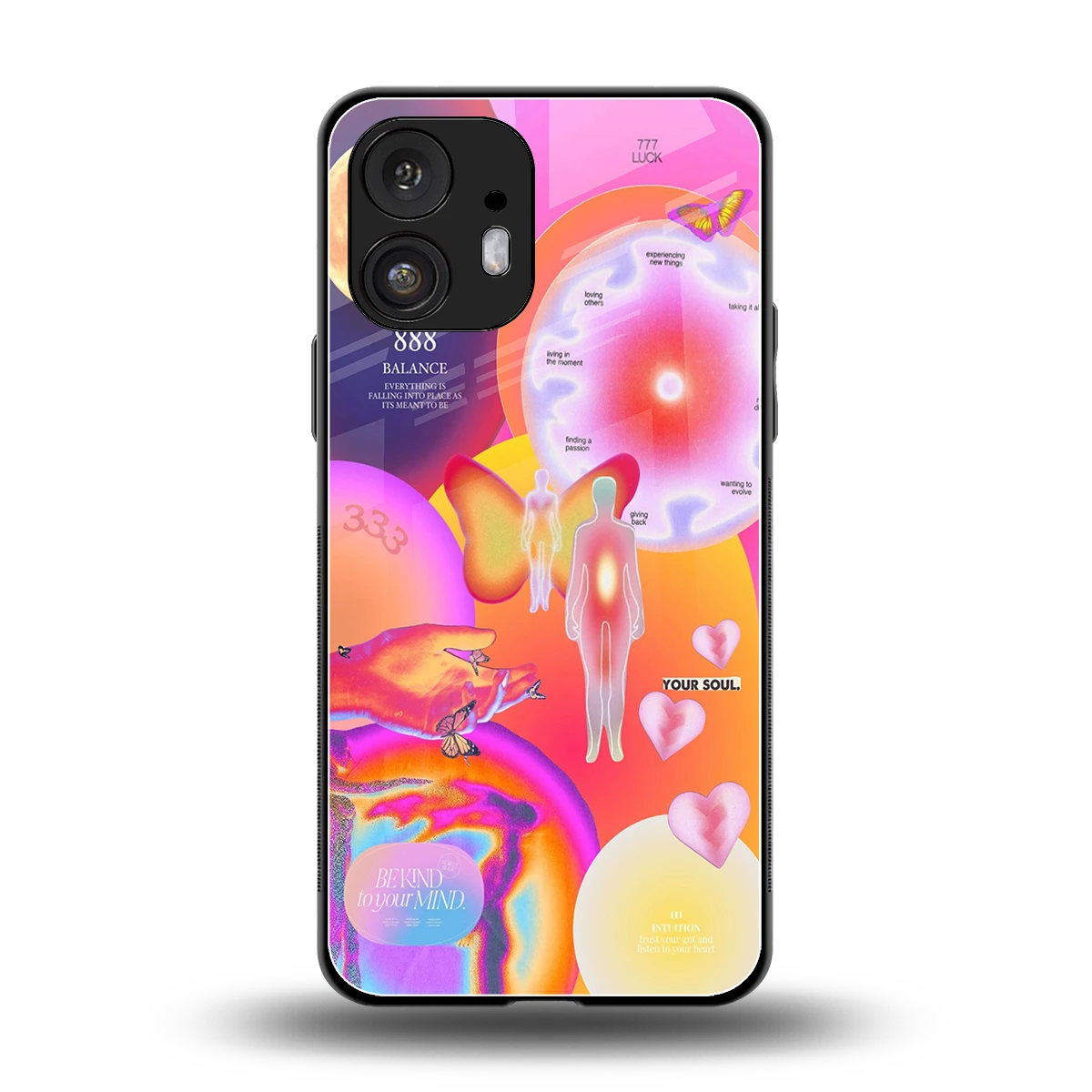 Cosmic Trinity back phone cover | glass case for nothing phone 2