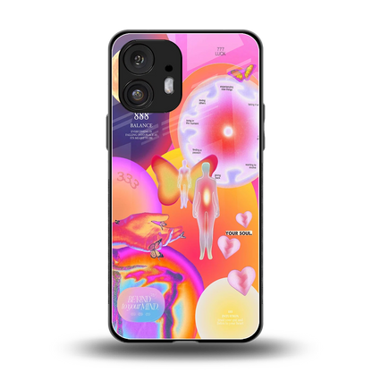 Cosmic Trinity back phone cover | glass case for nothing phone 2