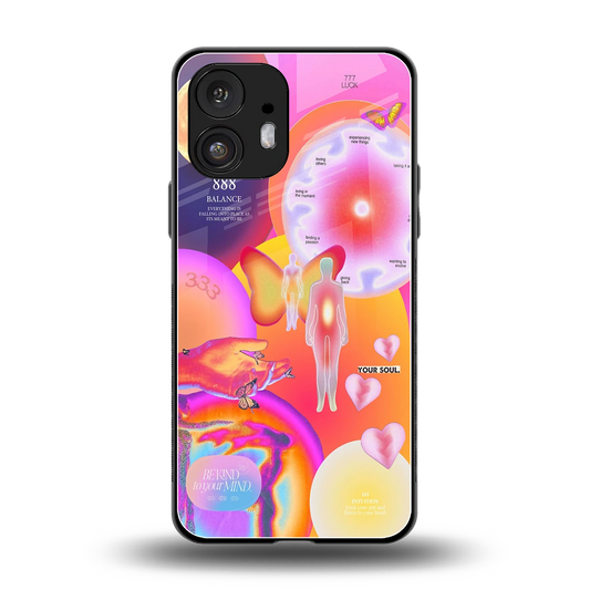 Cosmic Trinity back phone cover | glass case for nothing phone 2