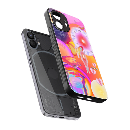 Cosmic Trinity sleek nothing phone 2 cover with tempered glass back and TPU edges