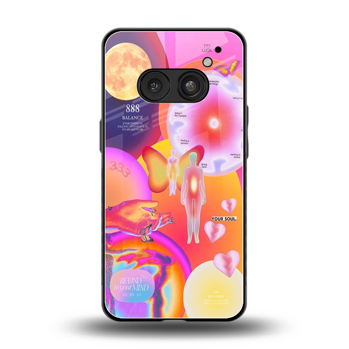 Cosmic Trinity back phone cover | glass case for nothing phone 2a plus