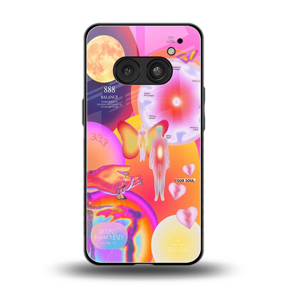 Cosmic Trinity back phone cover | glass case for nothing phone 2a plus