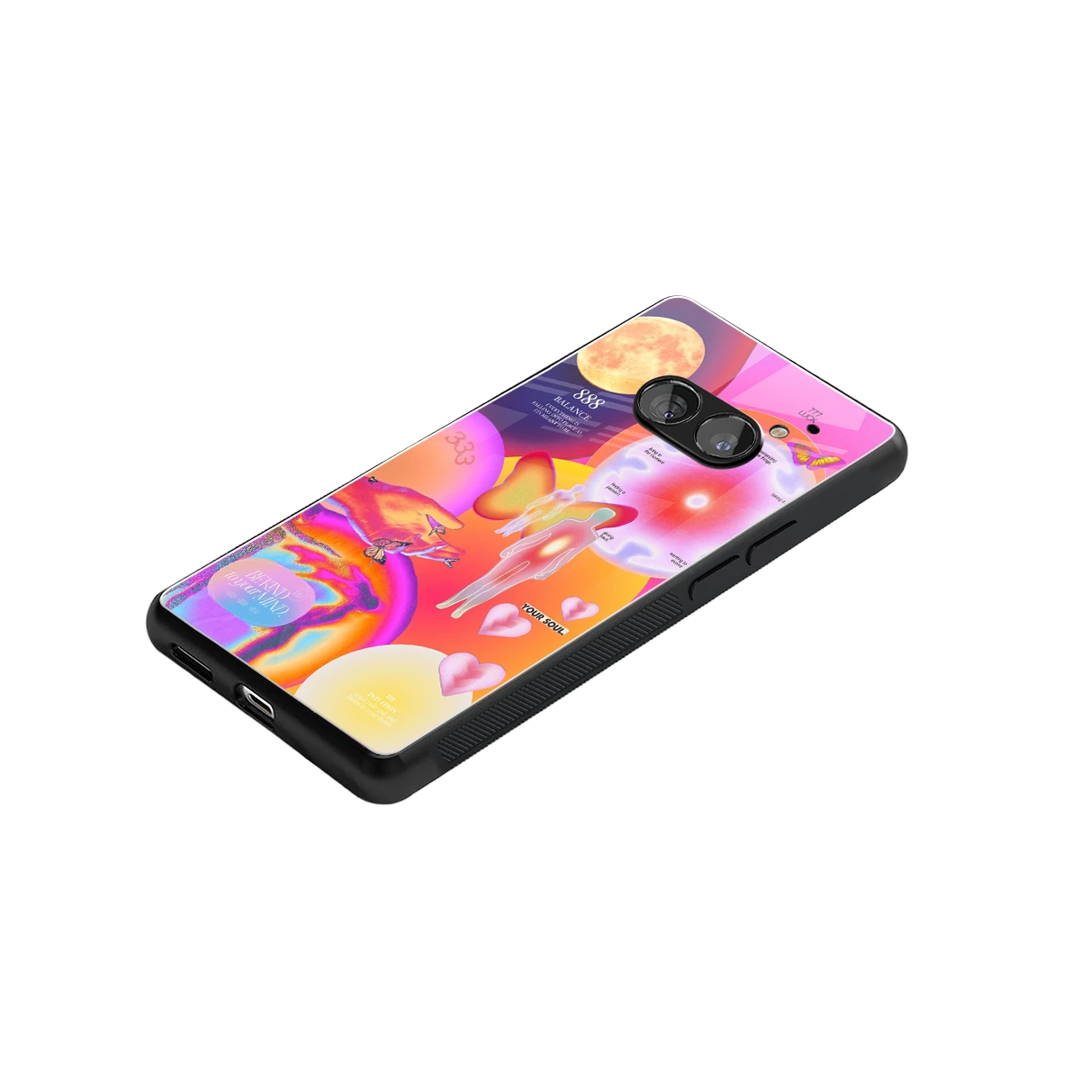 Cosmic Trinity stylish phone case for nothing phone 2a plus | glossy glass and slim fit