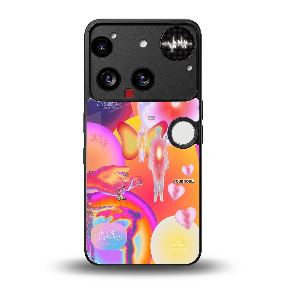Cosmic Trinity back phone cover | glass case for nothing phone 3