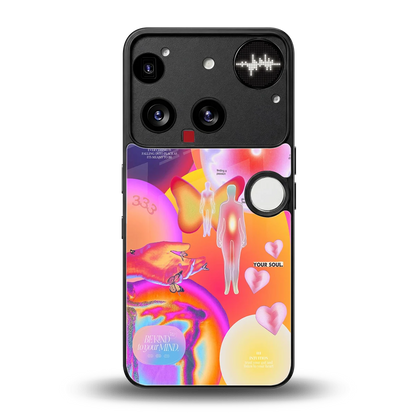 Cosmic Trinity back phone cover | glass case for nothing phone 3