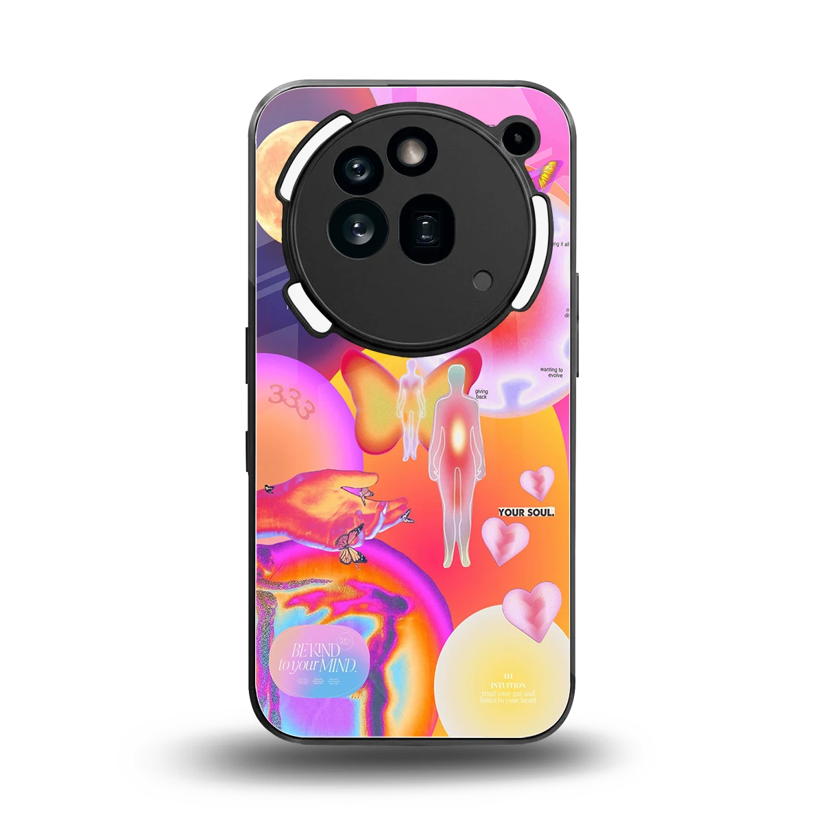 Cosmic Trinity back phone cover | glass case for nothing phone 3a pro