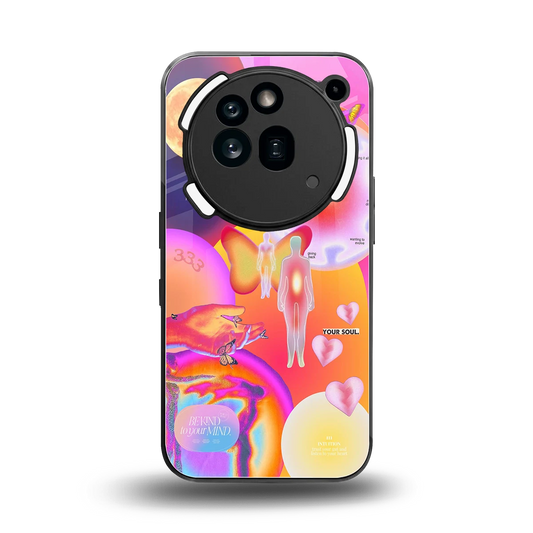 Cosmic Trinity back phone cover | glass case for nothing phone 3a pro