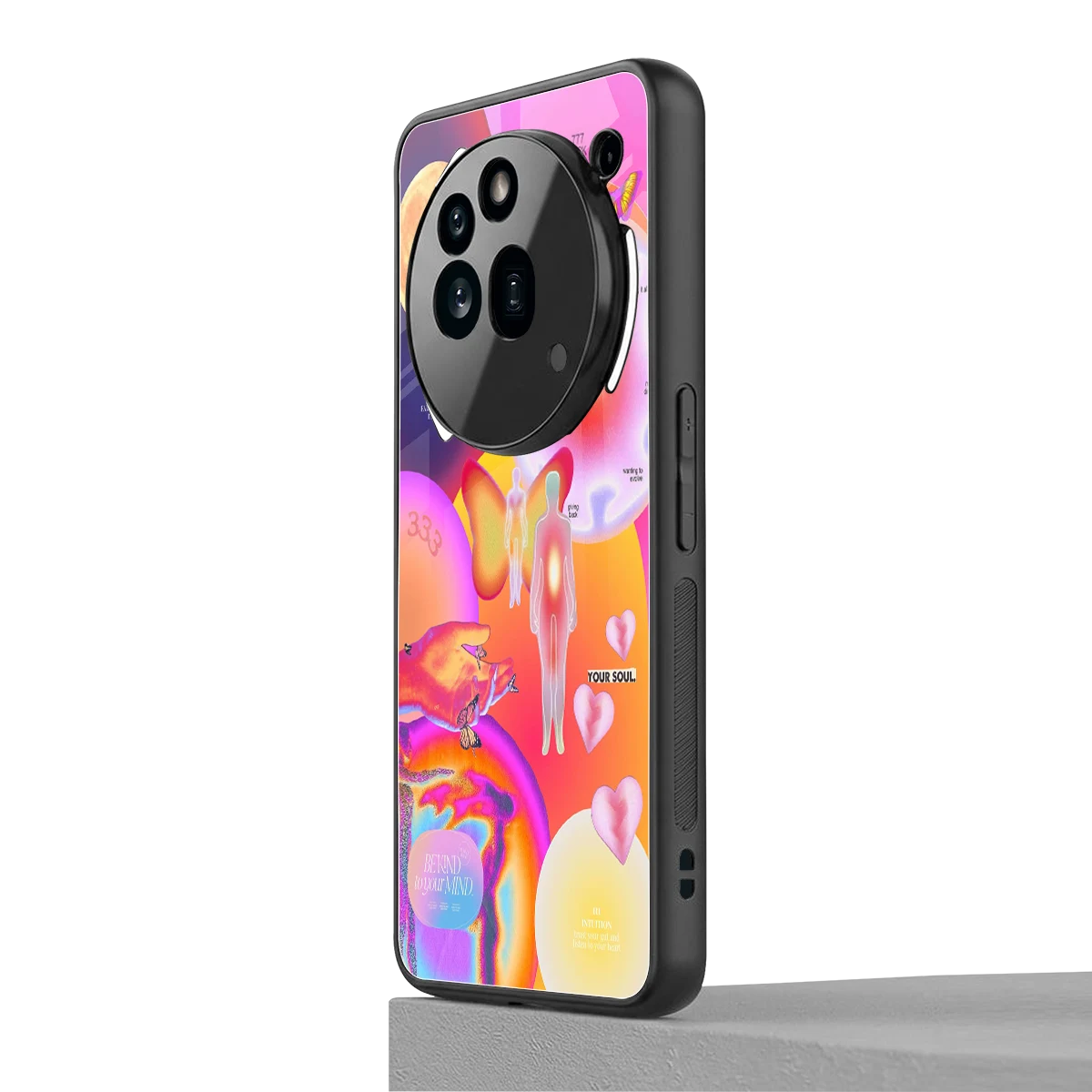 Cosmic Trinity nothing phone 3a pro mobile cover | shockproof glass phone case