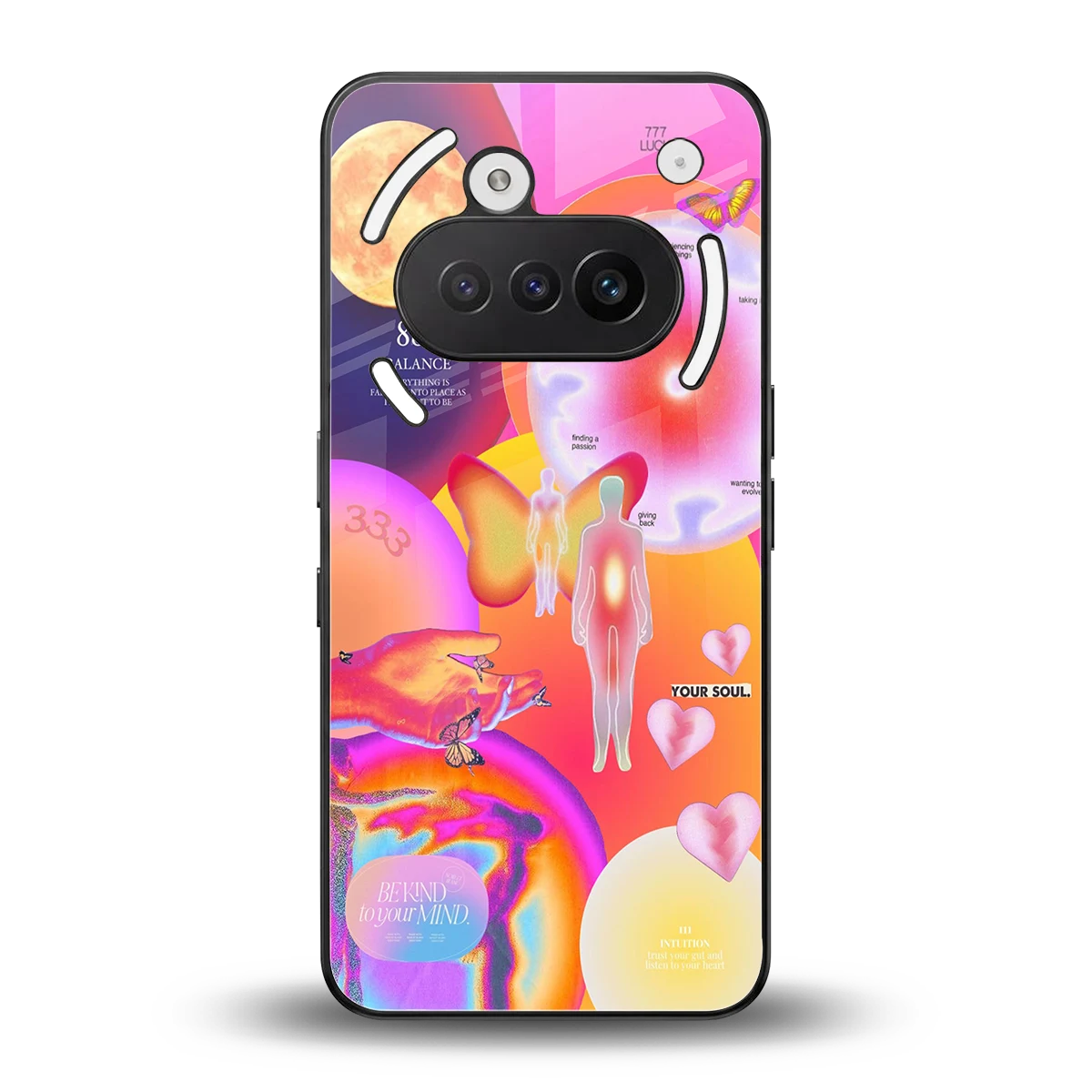 Cosmic Trinity back phone cover | glass case for nothing phone 3a