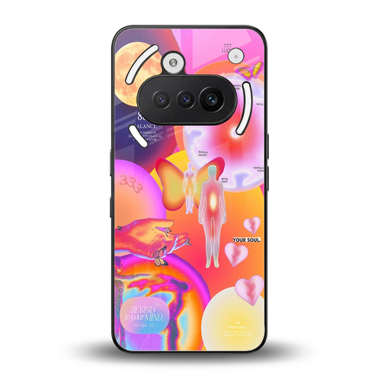Cosmic Trinity back phone cover | glass case for nothing phone 3a