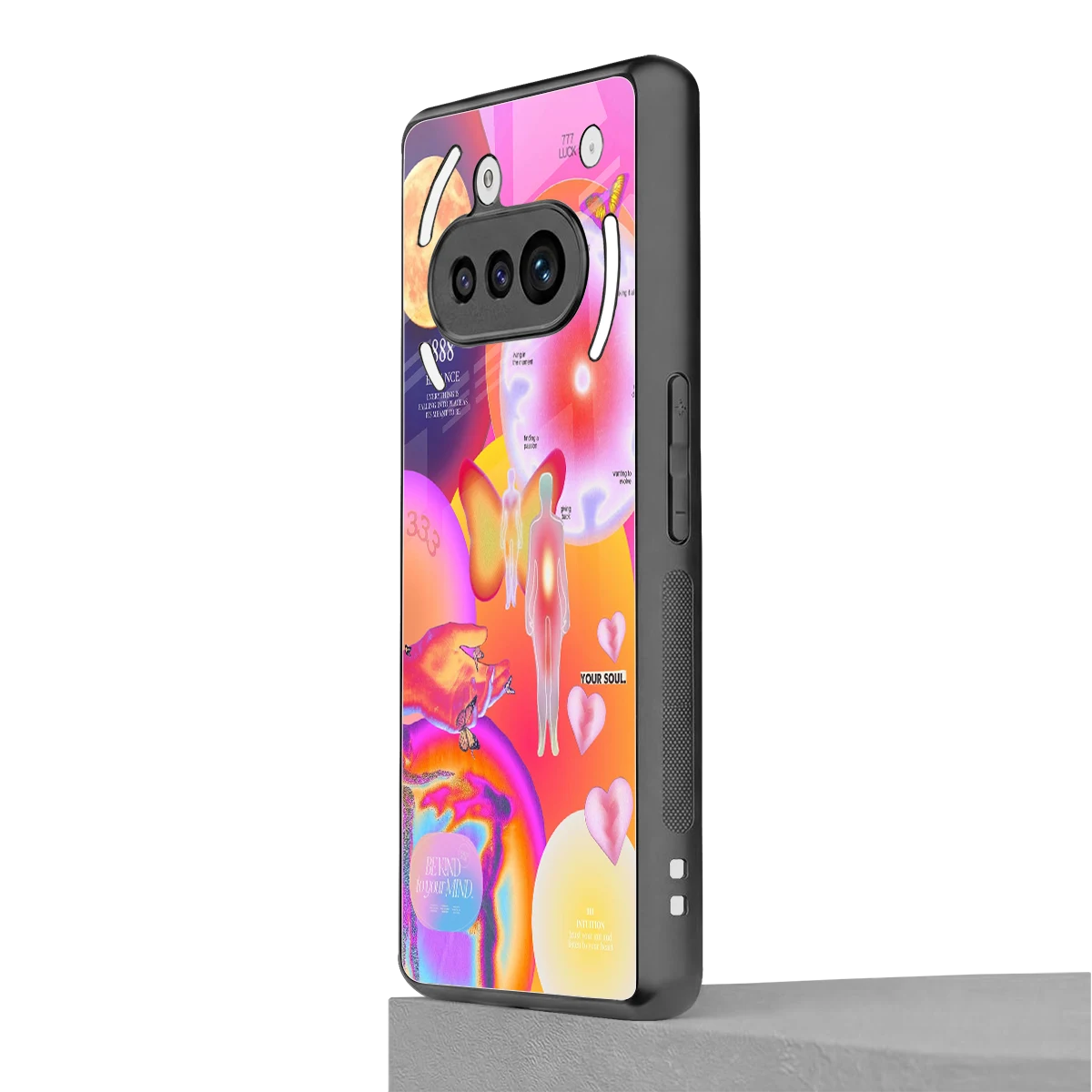 Cosmic Trinity nothing phone 3a mobile cover | shockproof glass phone case