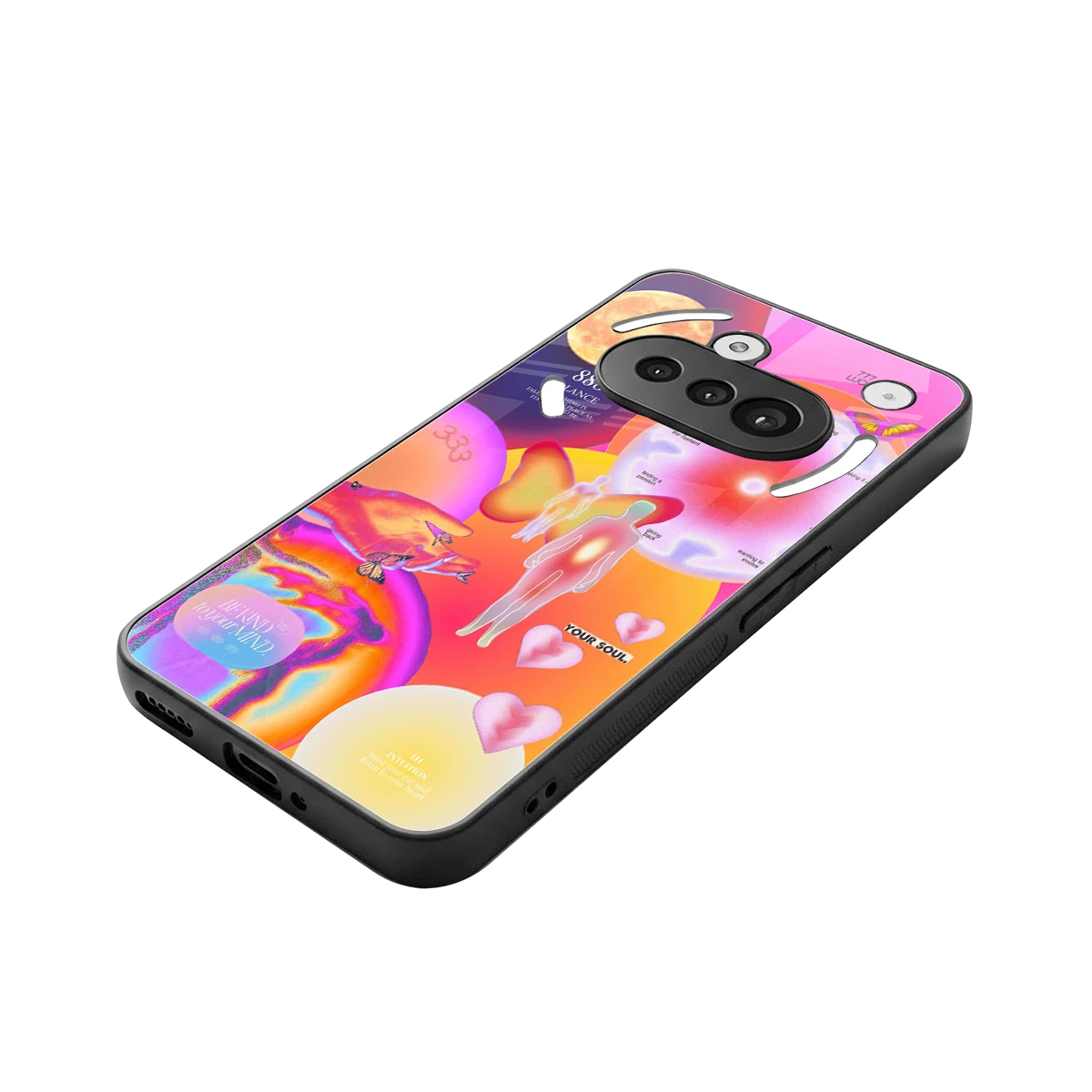 Cosmic Trinity stylish phone case for nothing phone 3a | glossy glass and slim fit
